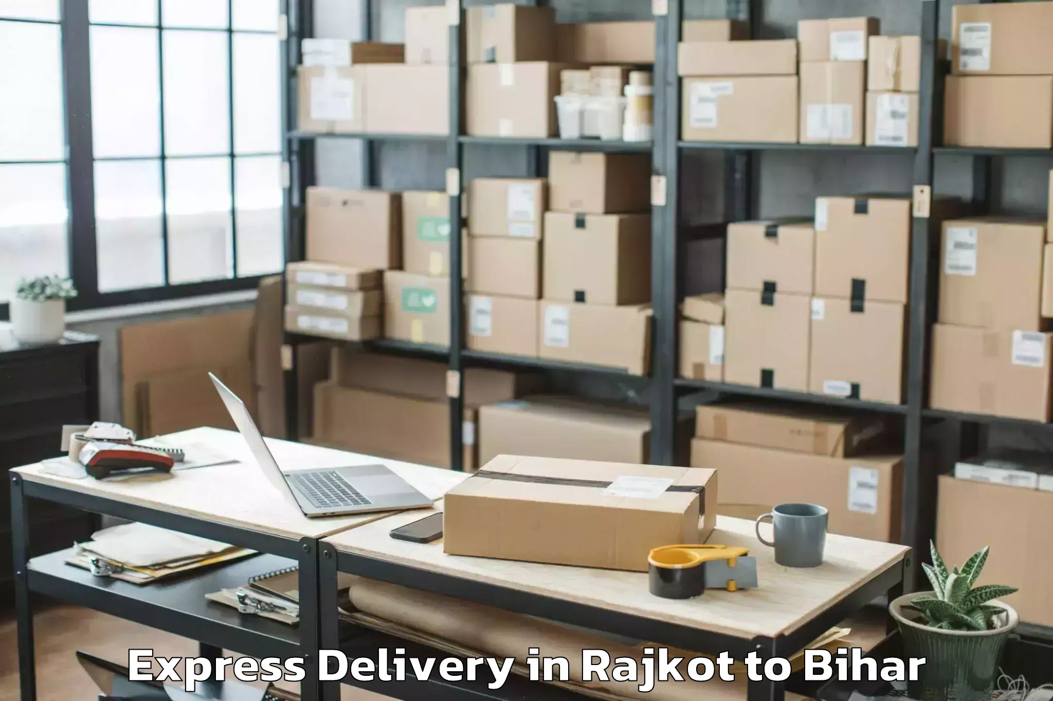 Efficient Rajkot to Biraul Express Delivery